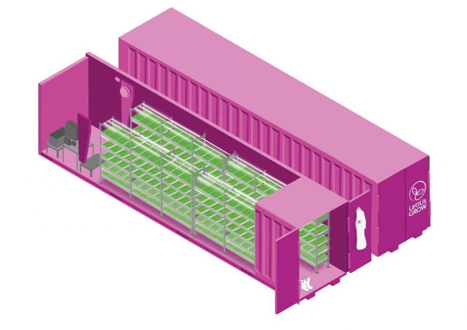 Aeroponic container farm DROP & GROW